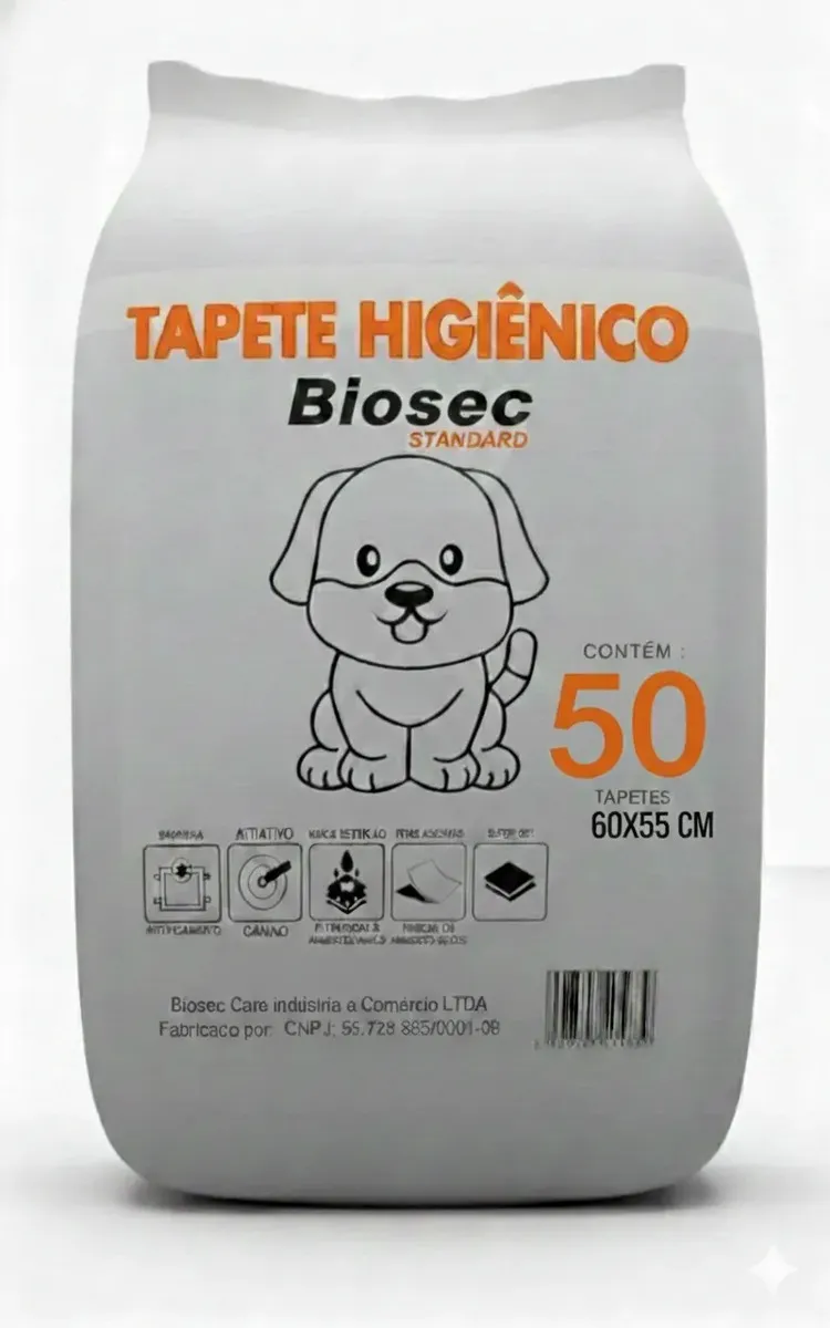 Loja Yvykatu — Produtos para sua vida saudável Tapete Higiênico Descartável 50un 60x55cm