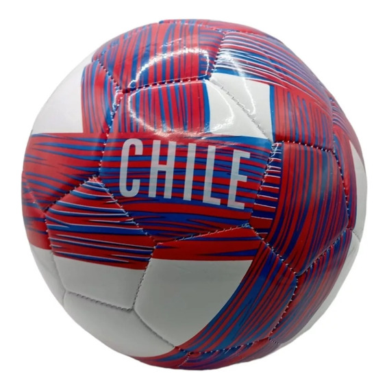 Pelota Balon De Futbol Chile Nº5 Para  Entrenamientos Color Rojo