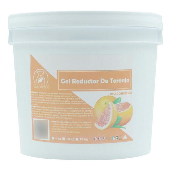  Gel Reductor Reafirmante Con Extracto De Toronja (19 Kilos) Tipo de envase Cubeta