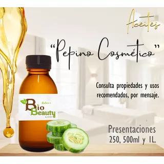 Aceite De Pepino Cosmético Masaje Terapia Bio Beauty