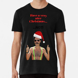 Remera Tarjetas Y Regalos De Navidad De Borat, Borat Algodon