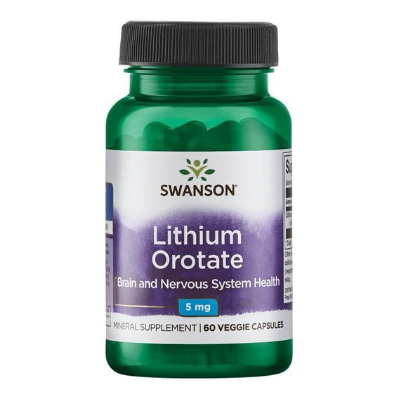 Lithium Orotate 60 Caps 5mg De Swanson