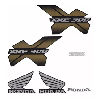 Kit Adesivo Faixa Moto Honda Xre 300 2014 Preta