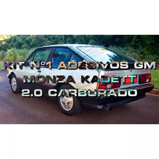 Pacote Kit Nº1 Adesivos Gm Monza Kadett 2.0 Carburado