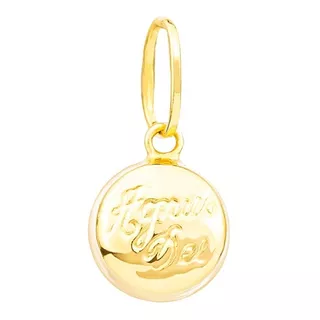 Pingente Agnus Dei  Ouro 18k Joia 