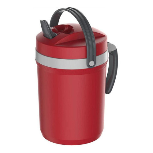 Botella térmica Fliptop de 2,5 litros, color rojo, termolar