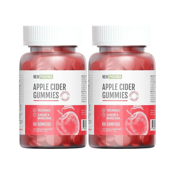 Pack 2 Vinagre De Sidra De Manzana Gummies - Newpharma