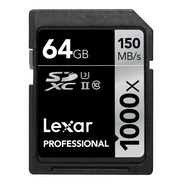 Tarjeta De Memoria Lexar Lsd64gcrb-1000  Professional 1000x 64gb
