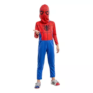 Fantasia Homem Aranha Infantil Roupa Spiderman Festa Criança