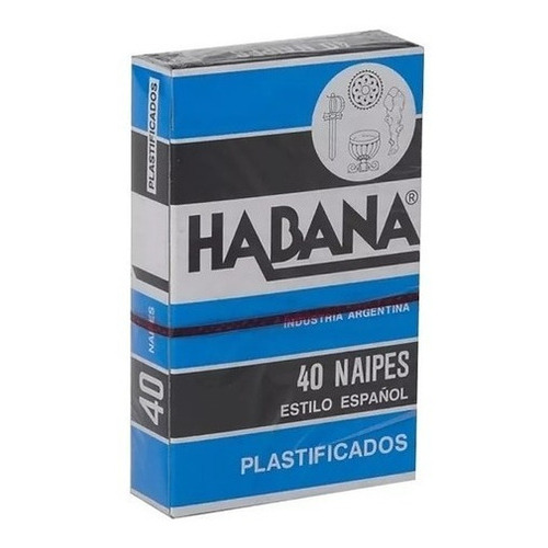 Mazo De Cartas Españolas Plastificado Habana X40 Naipés