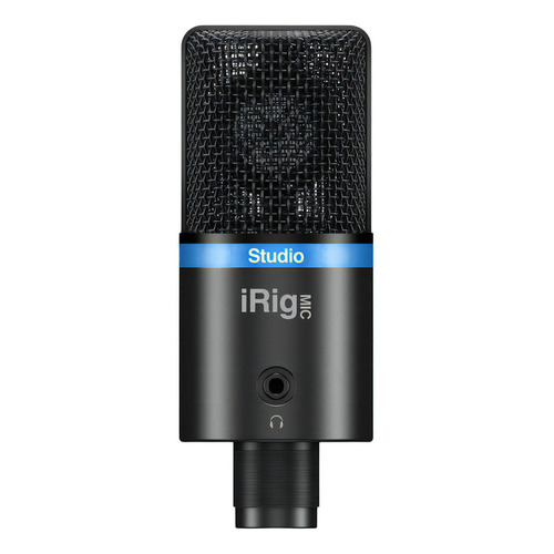 Micrófono De Condensador Irig Mic Studio Bk Ik Multimedia Color Negro