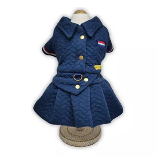 Roupa Pet Vestido Inverno Para Cachorro Preguiado Azul