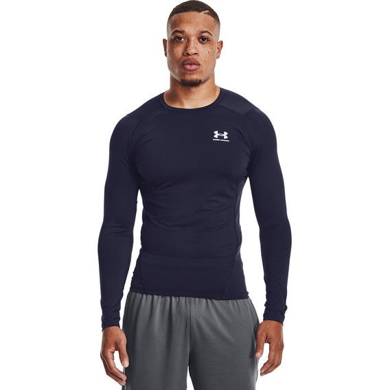 Polera M/l Hombre Ua Hg Armour Comp Azul Under Armour