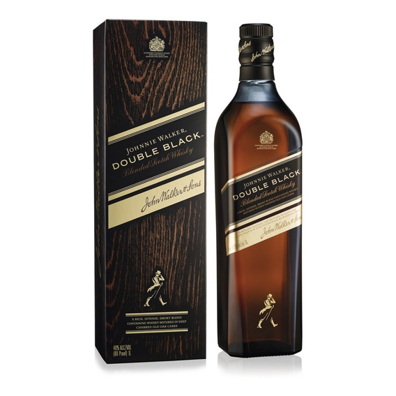 Whisky Johnny Walker Double Black De Litro C/estuche