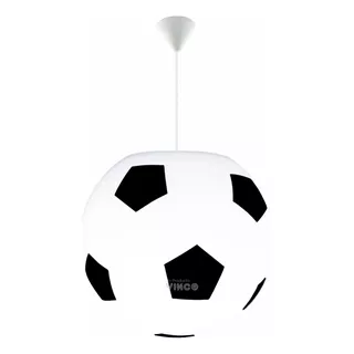 Lampara Colgante Pelota De Futbol  25cm + Lampara 9 W