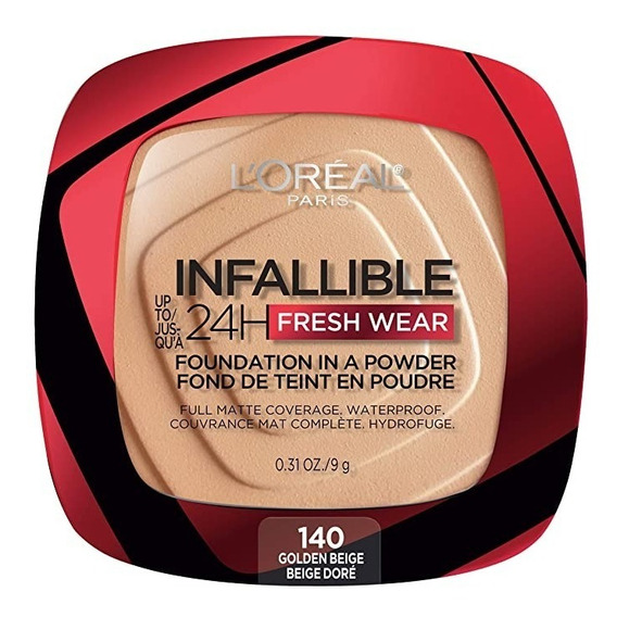 Base En Polvo L'oréal Paris Infaillible 24hs Fresh Wear Tono Golden beige