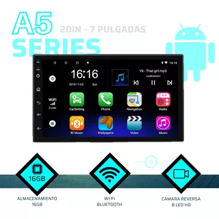 Reproductor Carro Pantalla Android A5 Tactil Gps Bluetooth