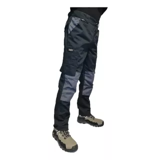 Pantalon Alerce Bicolor Negro - Oferta Imacorp