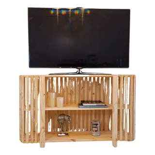 Mueble Rack De Tv Varillado Modular Bahiut Vajillero 120cm 