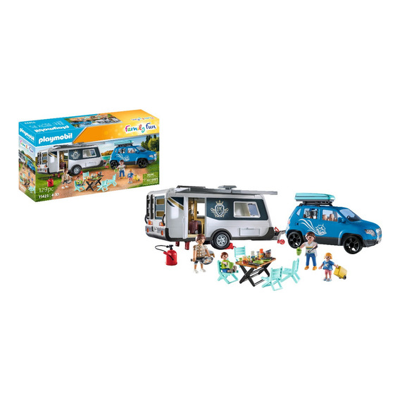Playmobil Camping Caravana Con Coche 71423
