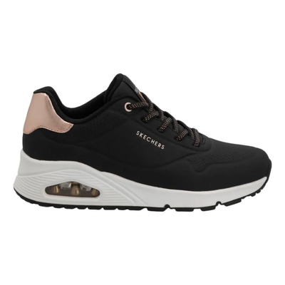 Tenis Skechers Shimmer Away Dama Negro Dorado 155196