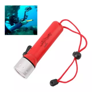 Lanterna De Mergulho Led Pesca Sub Aquatica A Prova D'agua Cor Da Lanterna Vermelho Cor Da Luz Branco