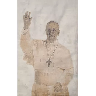 Alfombra Tapiz Papa Francisco 80x150cm Kreatex