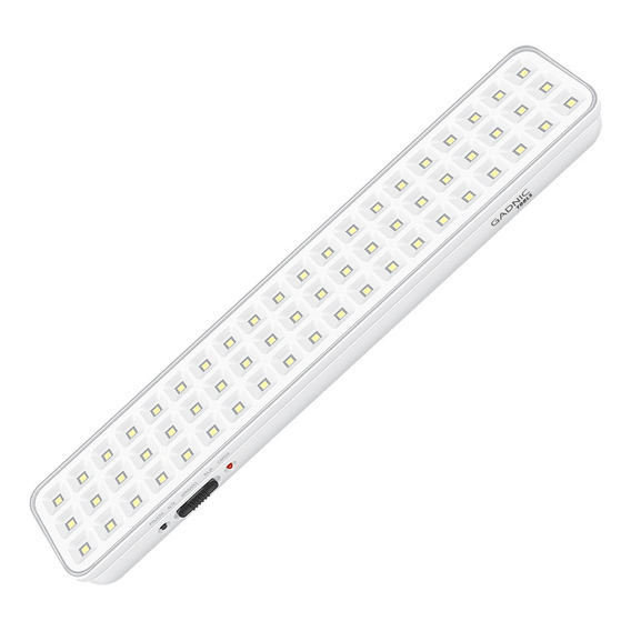 Luz Seguridad Emergencia Led Recargable 220v Automatica 60l Color Blanco