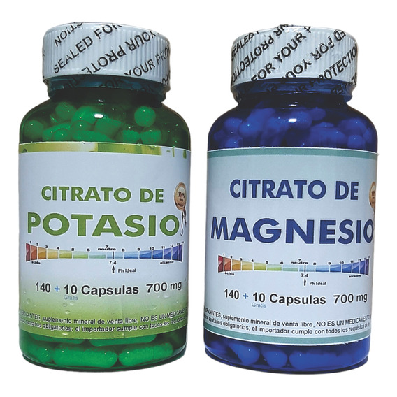 Magnesio + Potasio Citratos Cap - Unidad a $227