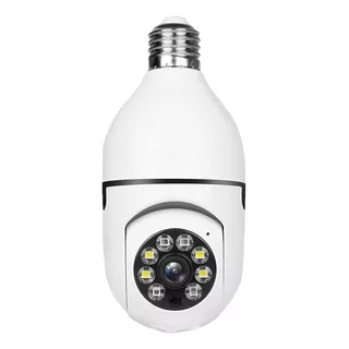 Camera Lampada Ip 360 Giratoria Wifi + Cartão De Memória 32gb