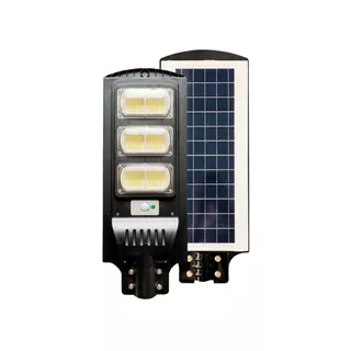 Foco Solar Led 90w Sensor Movimiento Soporte Control F93 Luz Fría