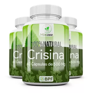 Kit 3 Frascos Crisina 180 Cápsulas 500mg 100% Natural 