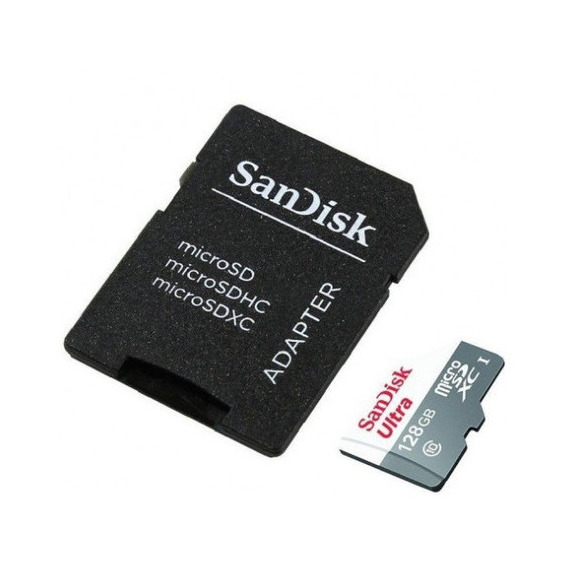 Tarjeta Memoria Micro Sandisk Sd 128gb Con Adaptador Sd