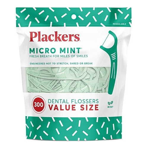 Hilo Dental Plackers -300 Unidades Flossers Americanos