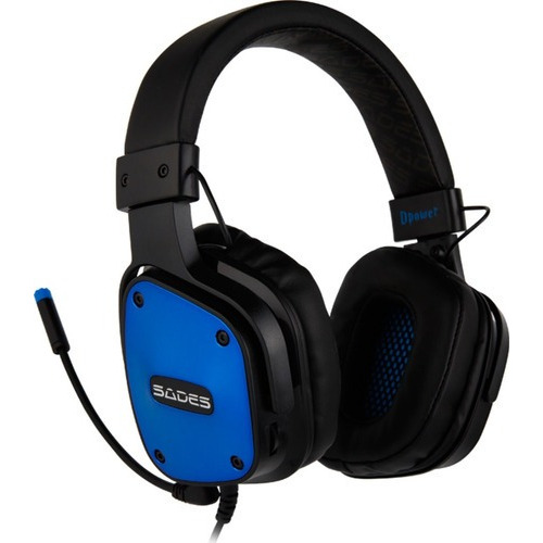 Audífonos gamer Sades Multiplataforma Dpower sa-722 azul