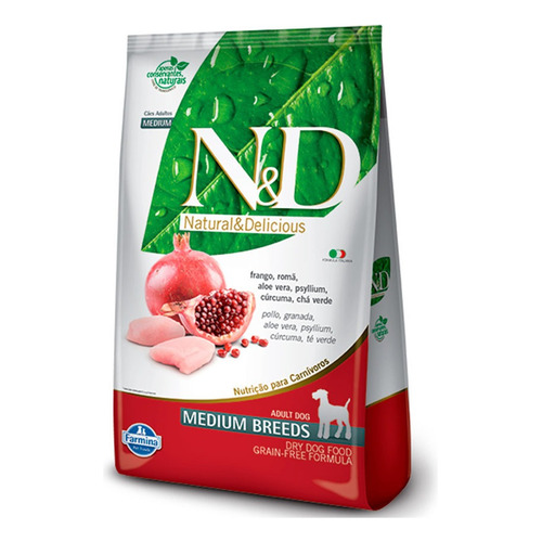 N&d Canino Adulto Medium Breed Pollo Y Granada 2,5 Kg Pt