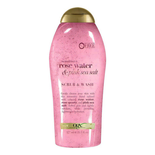  Exfoliante Corporal Ogx Agua De Rosas Y Sal Marina 577ml