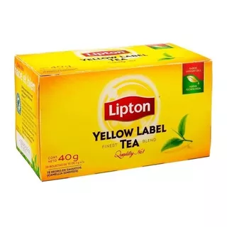 Te Lipton Yellow Label Caja 20 Saquitos - Pack X 3 Unidades