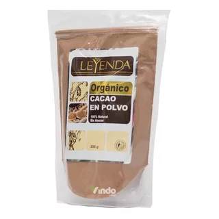 Cacao En Polvo Organico Leyenda 100% Nat - g a $100