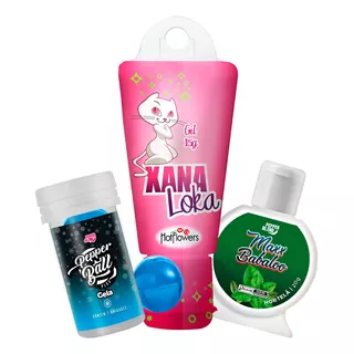 Kit Gel Para Massagens Prazer Intenso Xana Loka Maxx Babaloo