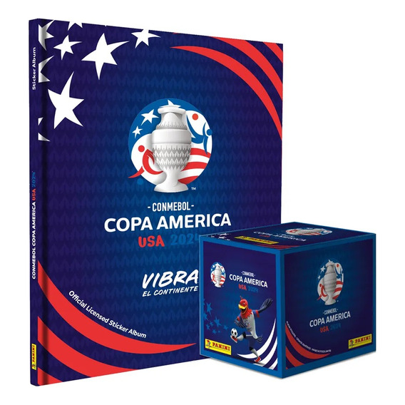 Album Pasta Dura + 1 Caja Estampas Copa America 2024 Panini