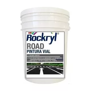 Pintura Demarcación Vial Rockryl  Blanco Gris 10 Lts