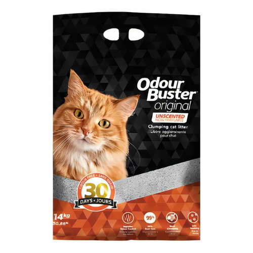 Arena sanitaria para gato Odour Buster x 14kg de peso neto x 14kg de peso neto