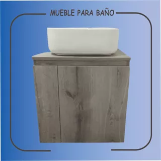 Mueble Para Baño Con Lavamanos, Aéreo, Moderno 005