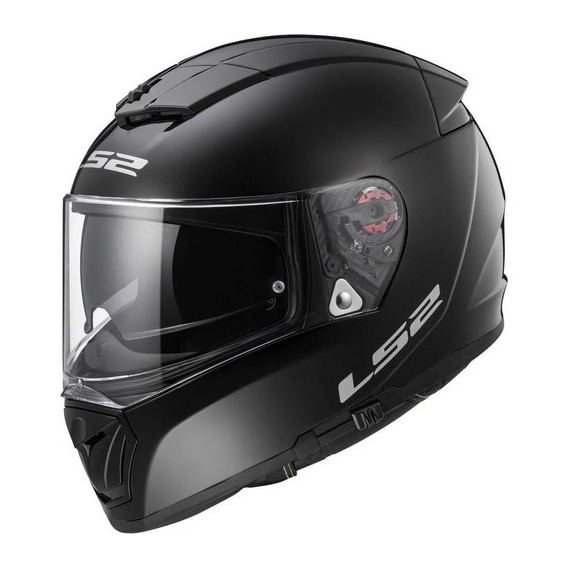 Casco Ls2 Breaker Solid Mate Integral Para Moto Color Negro Tamaño del casco L