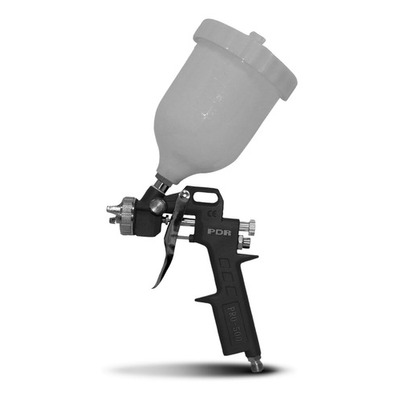 Pistola De Pintura Gravidade Bico 1,5mm 500ml Pdr Pro-500 Cor Cinza