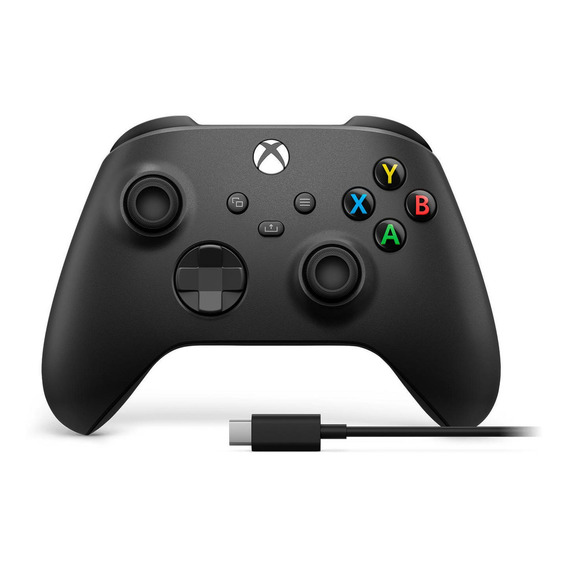 Mando Inalámbrico Xbox One + Cable Usb Para Windows 10 Negro