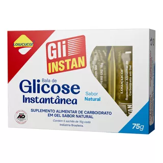 Gli-instan Lowcucar Sabor Natural Glicose Instantanea 5x15g