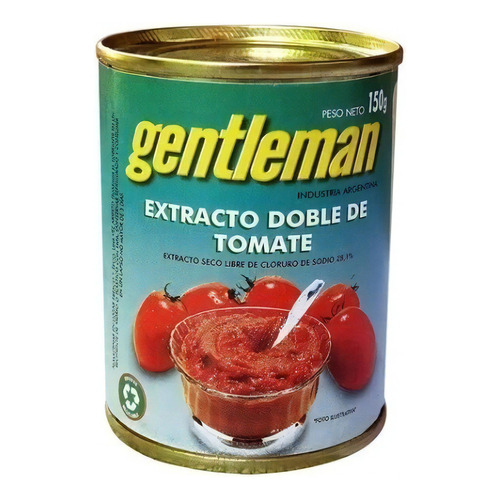 Extracto De Tomate Doble Gentleman 150 Gr