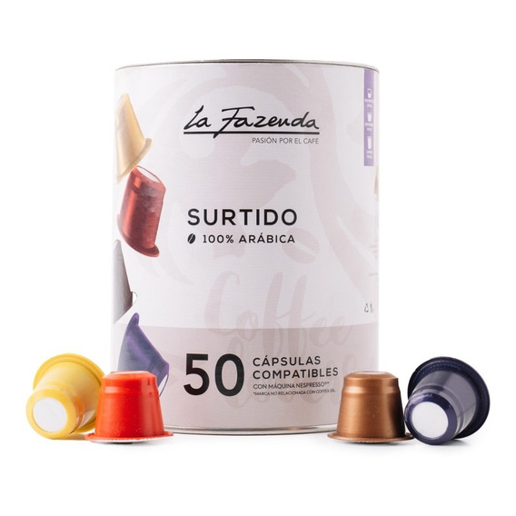 Cápsulas Compat. C/ Nespresso La Fazenda Surtidas X 50 U